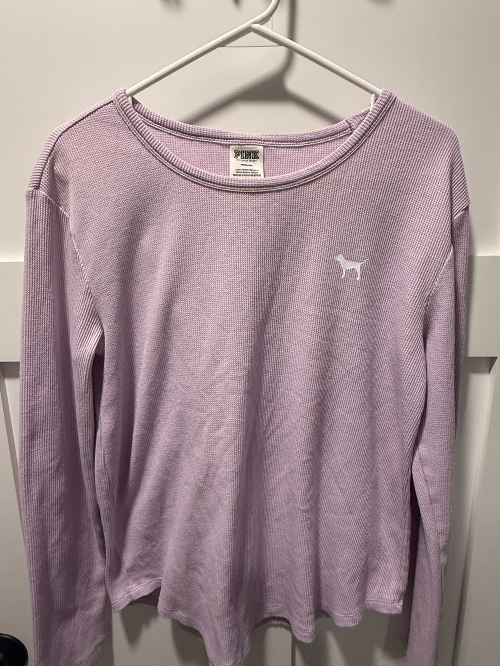 PINK Victoria's Secret Lavender Thermal Long-Sleeve
